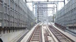 鉄道走行　前面車窓／県境を越える京王相模原線　調布～京王よみうりランド　20130824