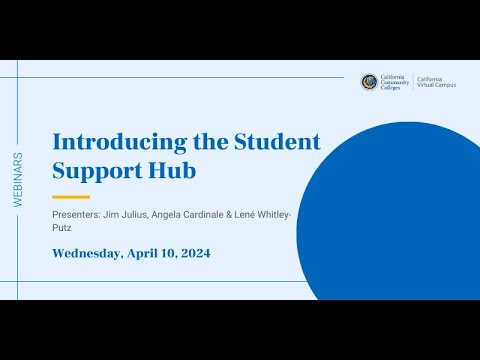 Introducing the Student Support Hub