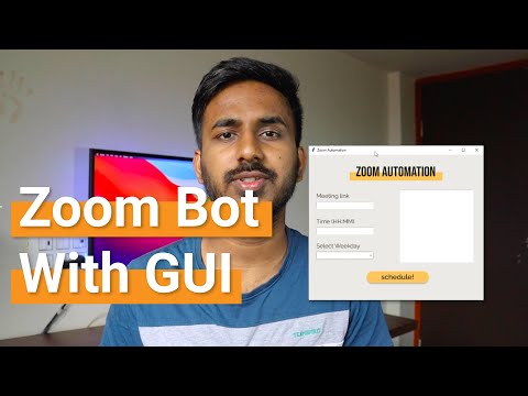 Making A Zoom Bot That Logs You Into Your Meetings / Classes (Python) with GUI  | Techie Programmer