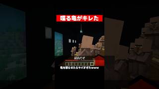 村人の悩みを解決してくれる亀。 #マイクラ #マインクラフト