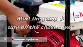 How to start water pump-Gasoline water pump operation