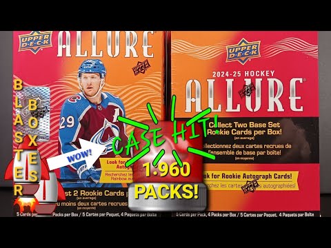 ANOTHER CASE HIT! 🙆 2024-25 UPPER DECK ALLURE HOCKEY BLASTER BOXES (x2) WITH EXCLUSIVE GLITTER BOMBS