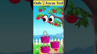Only Focus test ll#trending #cartoon #focustest #eyes #ytshorts #funny #story