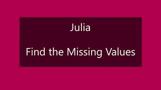 Julia: Find the Missing Values in a Dataframe