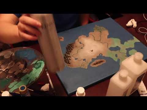 Fantasy Map Painting-But I Am a Bad Painter