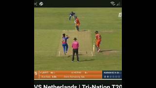 first wicket for karan k c #nepalicricket #karankc #wicket #nepalvsnetherlands #t20match #icc #nepal