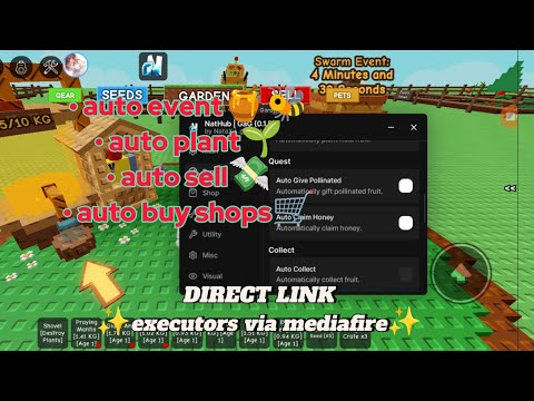 [NEW UPDATE] Grow A Garden Script🌱 Auto Event Honey🍯🐝,And More (NO KEY)