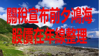 7月25日！關稅宣布前夕鴻海股價在年線整理！
