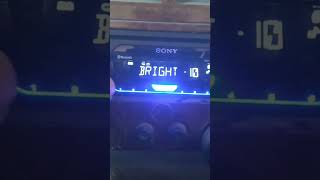 Sony 410 BT Music system !! display brightness 🔆🔆 #sony @PSCARDECOR