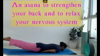Asana demo series(SNO3) Shalabhasana tutorial