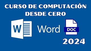 📄 Cómo Crear Documentos en WORD📄 | 💻CURSO DE COMPUTACIÓN DESDE CERO  💻 | Unidad 10