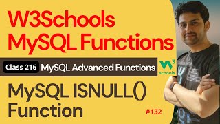 MySQL Functions | MySQL Advanced Function - MySQL ISNULL() Function #132 | 216. W3Schools SQL