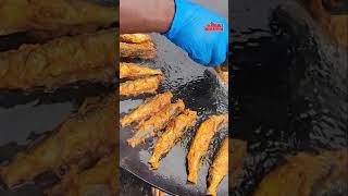 கல்மீன் வறுவல்🦈#shorts #katrathukaialavu #fishfryrecipe #tawamasalafishfry #seafood #cooking