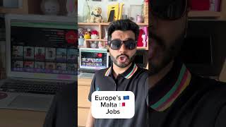 Looking for a job in Europe? 💼Malta is calling foreign worker ✅ Salaries from €900–€1200/month✅