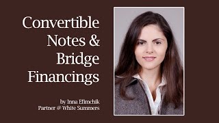 Convertible promissory note & bridge financing