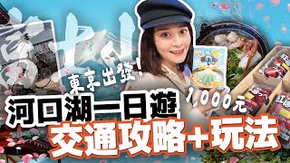 【1000元 #河口湖 攻略】照抄一日行程！chill玩10景點 半價買日本水果、富士山必買伴手禮、私藏逆富士打卡點位