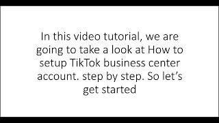 How to setup TikTok business center Account Review 02. 🔥