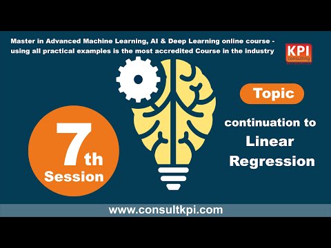 7th Session on continuation to linear regression