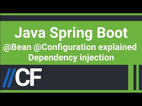 Java Spring Boot - Bean Configuration Explained - Dependency Injection - Creating Beans