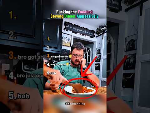 Ranking the Funniest Serving Husband Dinner Aggressively #ranking #funniest  #pranks