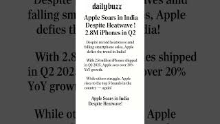 Apple Defies India’s Heatwave with 2.8M iPhones Sold @DailyBuzz