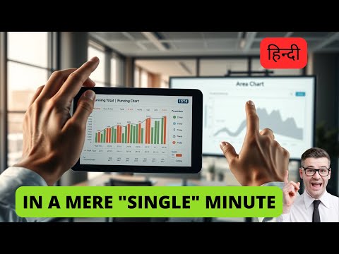 आसान तरीका Running Total and Area Chart in Tableau in #Hindi