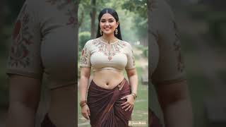 Royal in Brown & Ivory ✨ | A Saree Look That Turns Heads