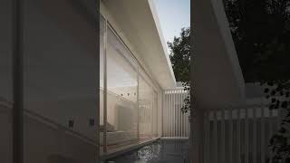 Minimalist DREAM HOUSE: 2Bedrooms +Waterfall Inside #shorts
