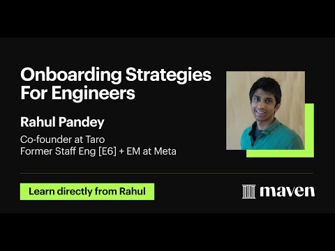 Onboarding Strategies For Engineers [Lightning Lesson]
