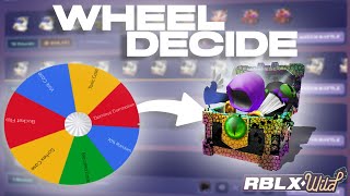 🔥 I Let a WHEEL DECIDE What CASES I OPEN | Roblox RBLXWild