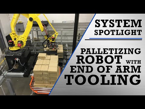 System Spotlight: Palletizing Robot for Handling Freezer Sheets, Cases, and Pallets