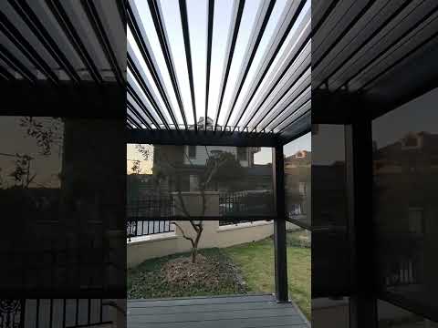 How does it look like inside of the pergola ? #aluminiumpergola #bioclimaticpergola