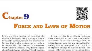 Force and Laws of Motion (Part 2) Class 9 Science
