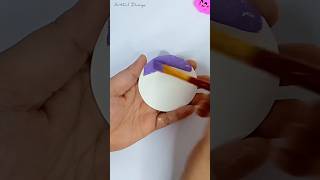 Beautiful mini Painting 💜 #art #painting #minipainting #shorts