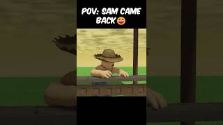 Sam came Back YAY! 😆#roblox #growagarden #update #summer #funny #shorts