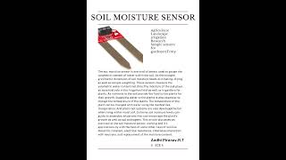 Article on soil moisture sensor #sns #snsinstitutions #snsdesignthinkers #article #engineer