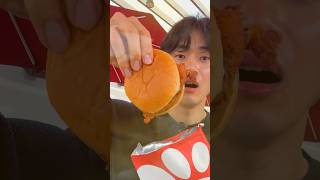 Is Chick-fil-a chicken sandwhich the best American food?!🤤 #manonthestreet #americanfood #fastfood
