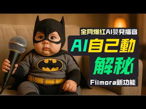 【超簡單！】如何用AI製作爆紅嬰兒播客影片？TikTok百萬播放的製作技巧全公開｜Filmora全流程實戰｜Filmora教學｜ChatGPT｜靈感成片