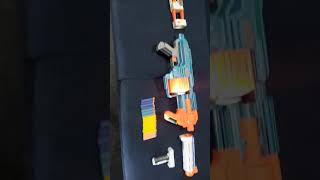 NERF GUN SHOCK WAVE WITH DRUM BARREL# BARELL# STOCK#HOLDER