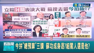 內閣改組今公布？蘇揆去留今拍板 拚總預算三讀完功成身退 傳經濟部長王美花.交通部長王國材將留任│主播 李文儀 │【台灣要聞】20230119│三立iNEWS