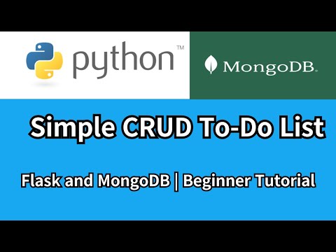 Simple CRUD To-Do List with Flask and MongoDB | Beginner Tutorial