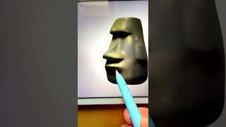 🗿🚶‍♂️ Moai Emoji #creative #emoji #procreate