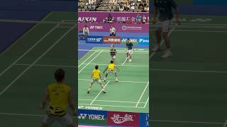 TAIPEI OPEN 2024 ［麟洋配］李洋 王齊麟 搶拍掛網失誤！！！！#麟洋配 #李洋 #王齊麟#奧運#金牌 #台北羽球公開賽 #羽球