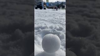 Snowballs on a sunny day #snow #snowball