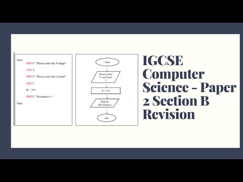 IGCSE Computer Science   Paper 2 Section B Revision