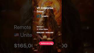 VP, Enterprise Sales in COMPLY  💸 $165,000 - $200,000. Remote job in 🇺🇸 United States. #likeRemote