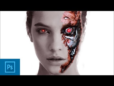 Terminator girl effect photoshop tutorial