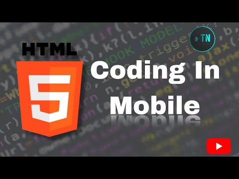 HTML coding in Mobile || coding in mobile phone #html #css #youtubeshorts #youtubevideo #viral