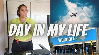 Walmart travel essentials haul + updated Urevo foldable treadmill review// Rainy Day VLOG