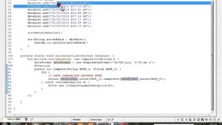 HOW TO SORT DATES USING JAVA  DEMO